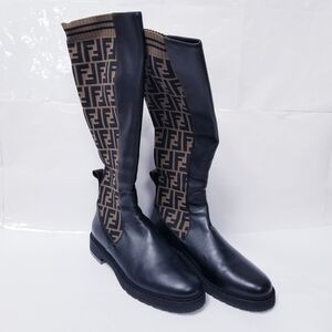Fendi Black and Brown Women's Boots